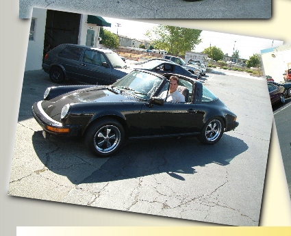 Tom out for a drive in sunny California.